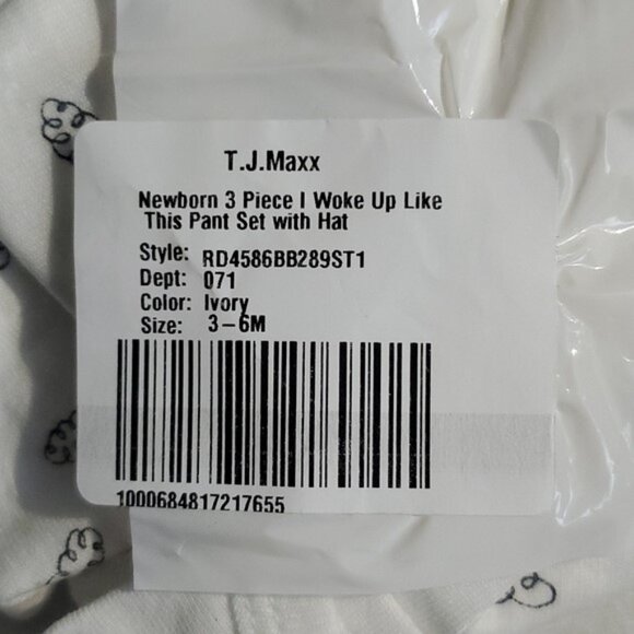 3 for $20 - NWT, RAE DUNN "I Woke Up Like This" Set - 3-6 Months - Picture 2 of 3